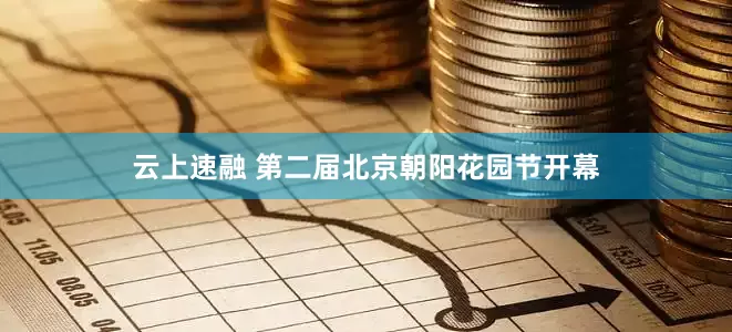 云上速融 第二届北京朝阳花园节开幕