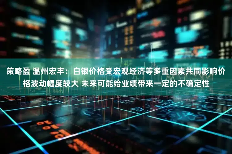 策略盈 温州宏丰：白银价格受宏观经济等多重因素共同影响价格波动幅度较大 未来可能给业绩带来一定的不确定性